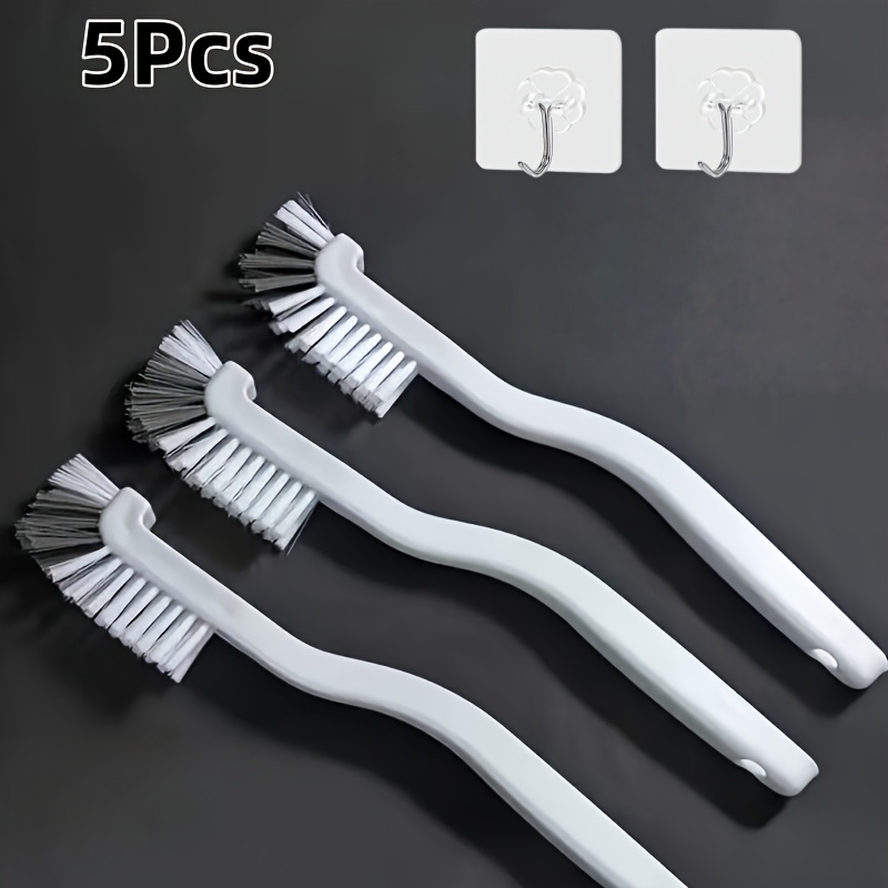 TEMU 5pcs (3 Brushes + ) Cleaning Brushes - Suitable For Lobsters, Abalone, Kitchen Juicers, Blenders, Glasses, Pot Bottoms, Teacups, Sink, Grill ,