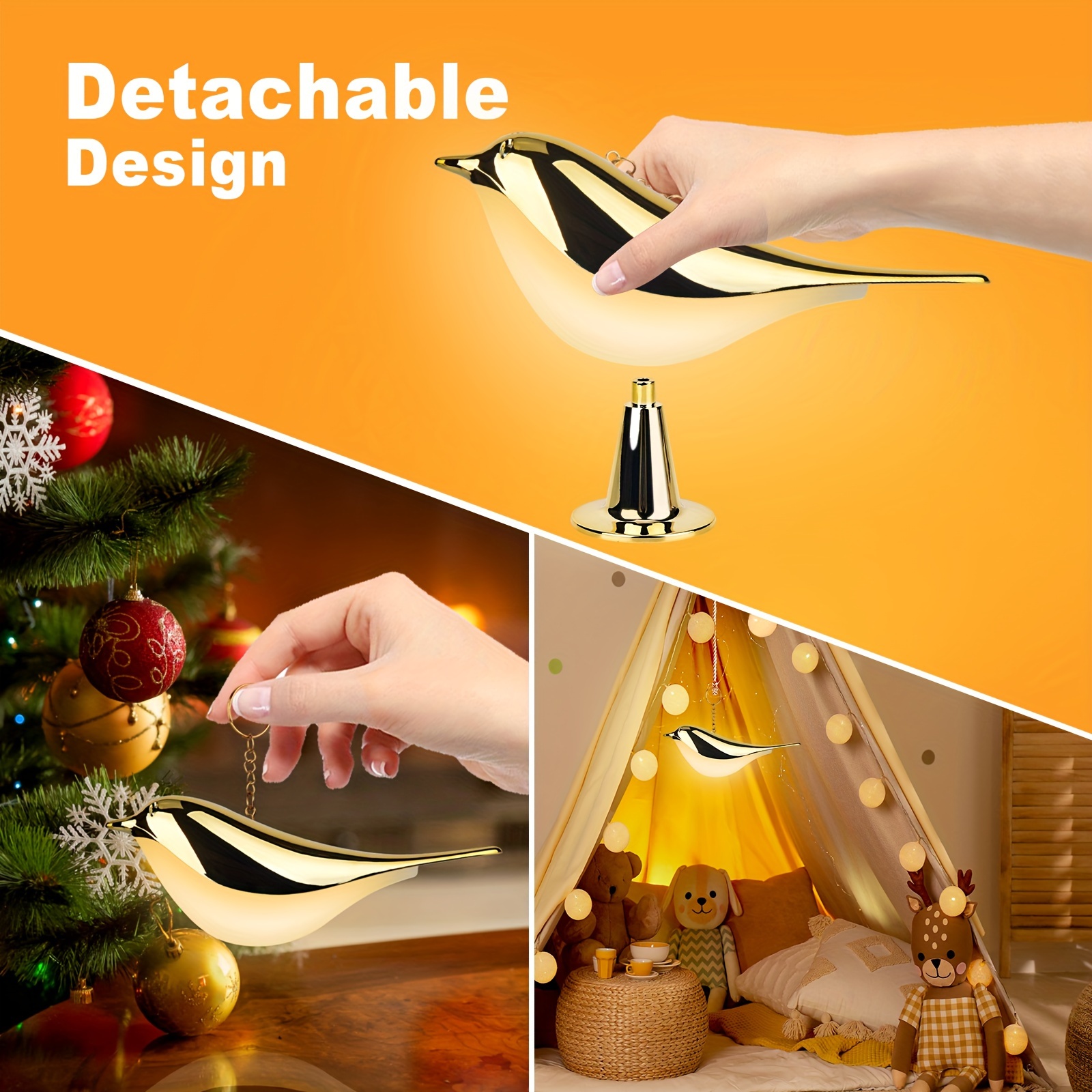 

1 Set Of Table , Dimmable Table , Usb Rechargeable Touch Controlled For ( Colour)