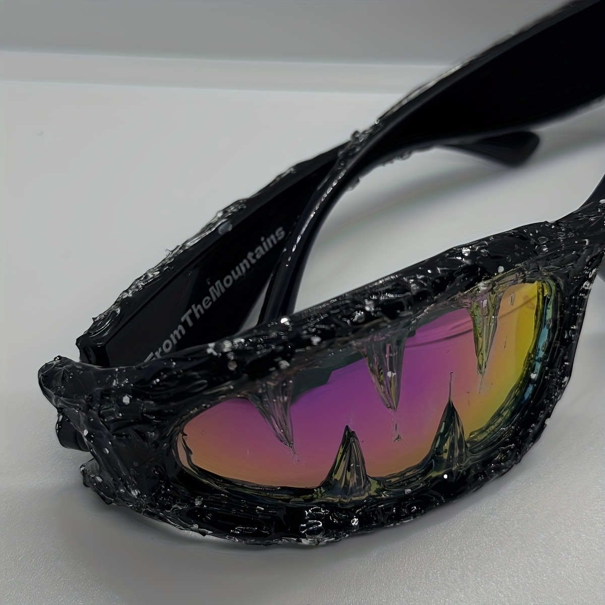 handcrafted trendy hip hop glasses dark cool avant garde design for music festivals halloween and christmas water resistant comfortable wear ideal hip hop photography fashion accessory details 7