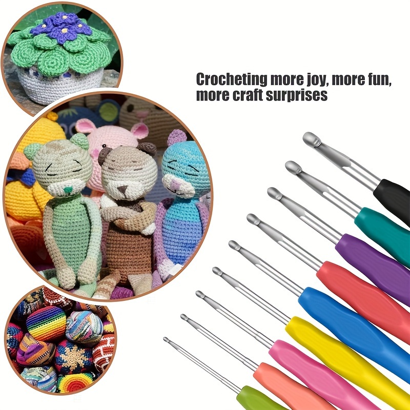 Crochet Hooks Set (b) (n) Ergonomic Crochet Hooks Case - Temu