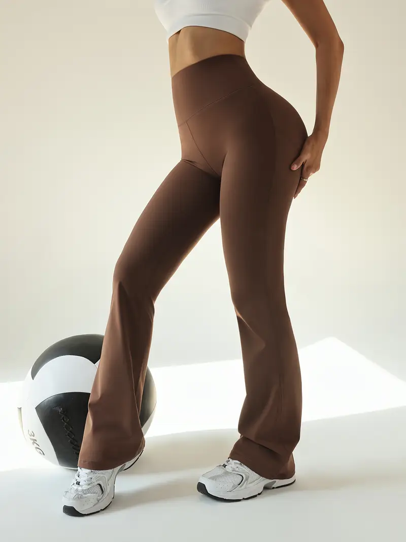 piezas leggings acampanados cintura mujer pantalones Temu Chile