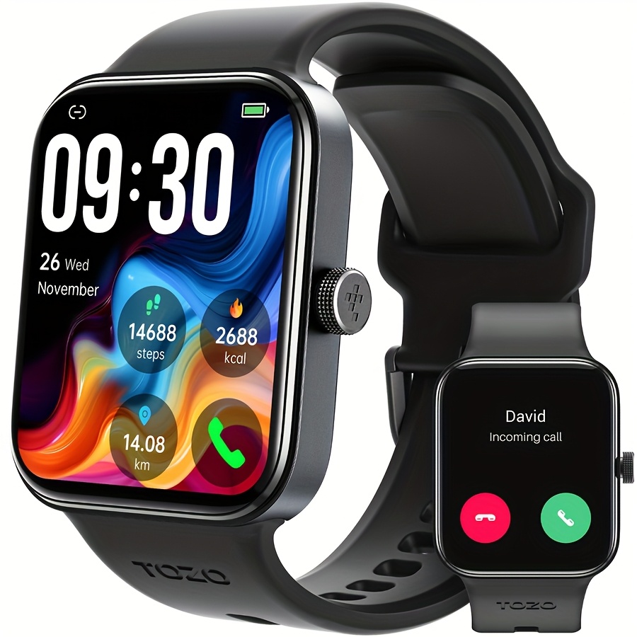 Smartwatch, Men's and Women's Fitness Tracker With Sleep Monitor, 100+ Exercise Modes, USB Charging, Android and iPhone Compatible - Image 6