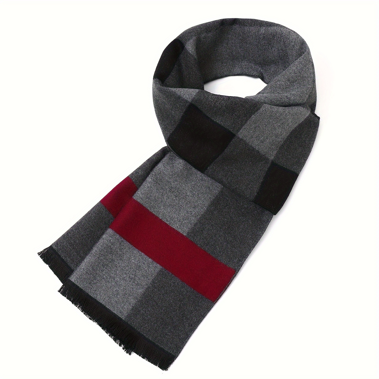 TEMU Scarf - , Windproof & Warm For Business And Fashion, 