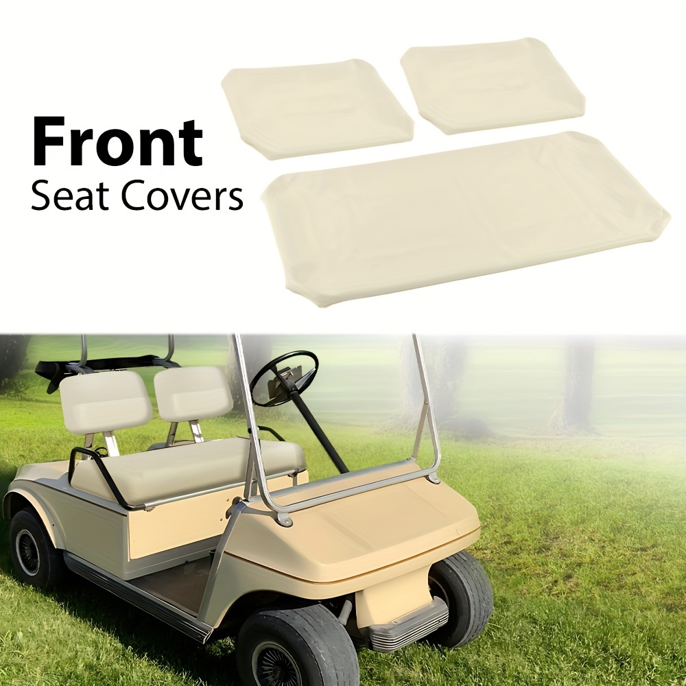 TEMU Front Seat Covers For Ds 1982-2000 Golf Carts Ds Leather 3pcs White