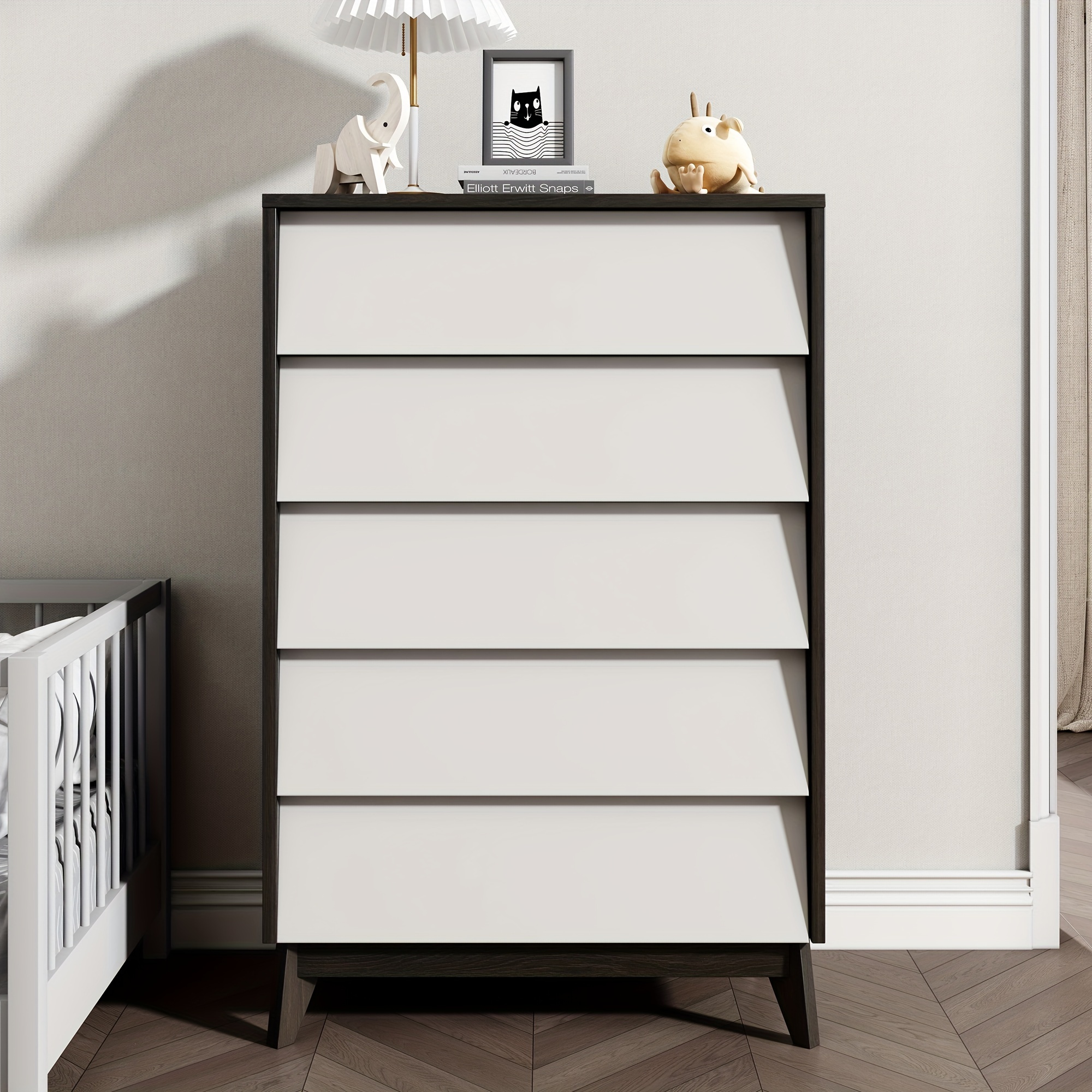 princess polly baby blue dress Somdot Tall Dresser for Bedroom with 5 Drawers, Storage Chest of Drawe –  Grand Goldman main image 0
