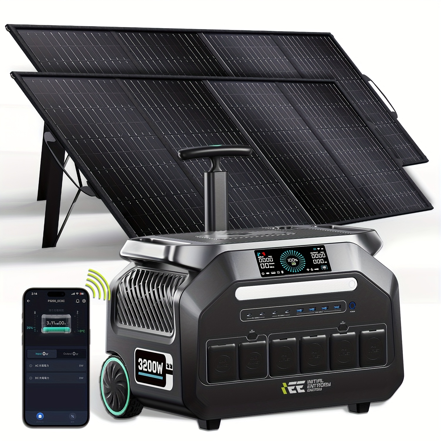 2048Wh Solar-Powered Portable Power Station | Solar Generator with Fast Charging
