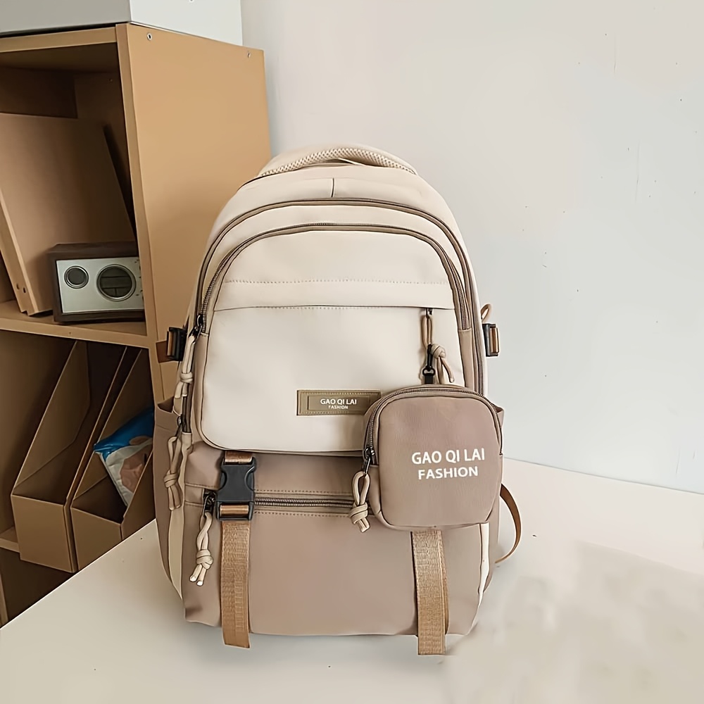 TEMU 1pc Trendy Casual Backpack, Versatile Sports Backpack