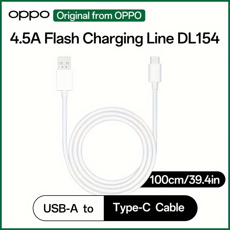 TEMU Oppo 4.5a Usb-a To Usb Type-c , Maximum Support 45w Charger, Fast Charging Cable Cord, 480mbps, By Oppo