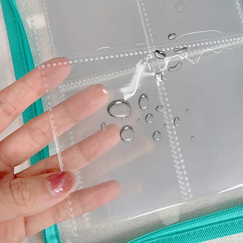 TEMU 15 Fogli di Plastica per Raccoglitori a 6 con Organizzatore a 4 Scomparti, Ideali per Fotografiche, Carte da Gioco, Portacarte da , Forniture,