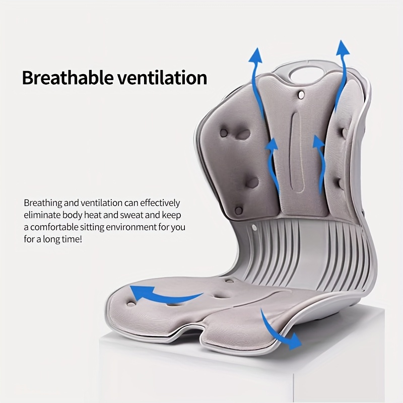 Cuscino Di Supporto Per La Schiena In Memory Foam - Ergonomico, Traspirante, Per Ufficio E Auto (Verde) - Foto 12