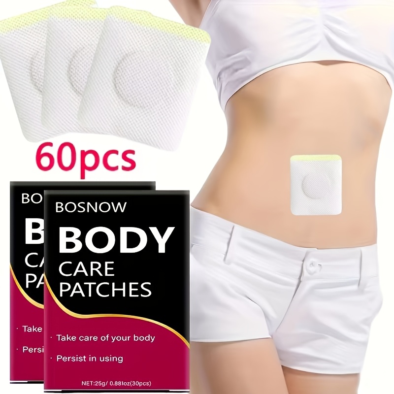 60pcs body patches suitable for abdomen waist and legs   hypoallergenic material easy to apply and long lasting moisturizing effect suitable for   types body care