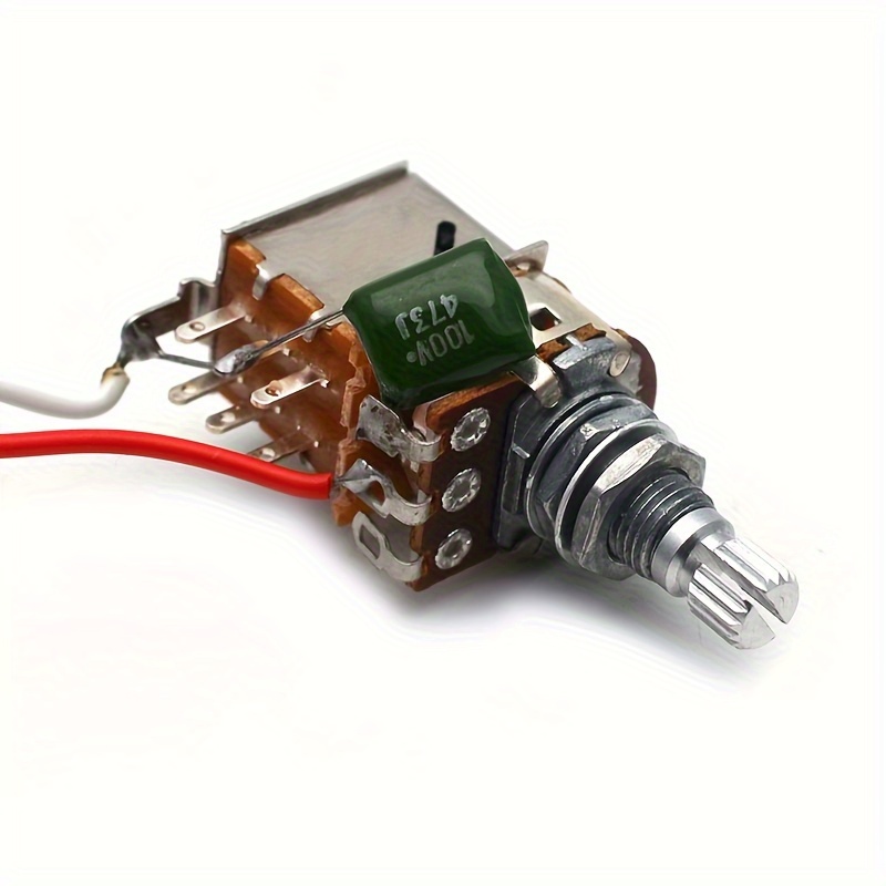 Guitar Wiring Harness 3 Pickups 1V1T A500K Push Pull & B500K Big Pots 3 Way Toggle Switch With 6.35 Output Jack