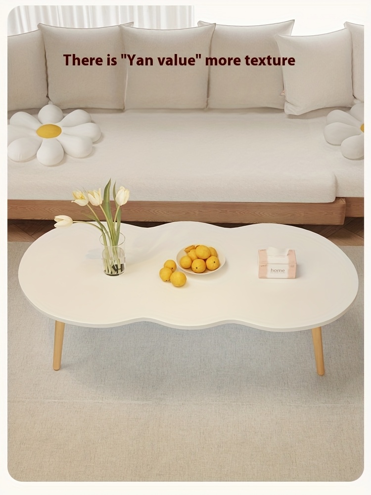KOCOILE Modern Oval Peanut Coffee Table - Unique Central Table 15 KOCOILE Modern Oval Peanut Coffee Table Overview