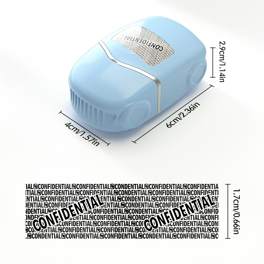 Image of 1pc Upgraded Morandi Color Privacy Roller Stamp, Easily Cover Sensitive Information On Delivery Notes, Protecting , Anti-leakage And Anti-theft Use
