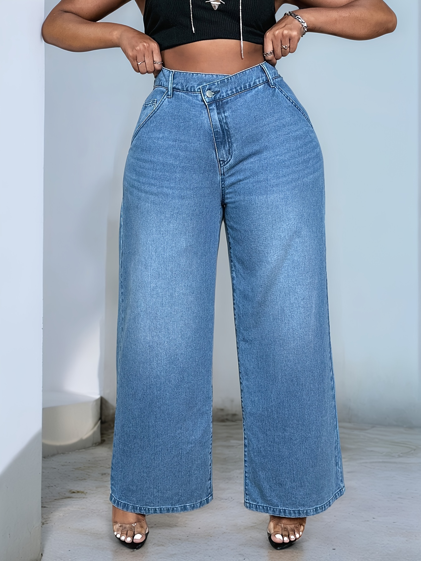 Silver Jeans For Women Aueoeo Womens High Waisted Jeans, Women's