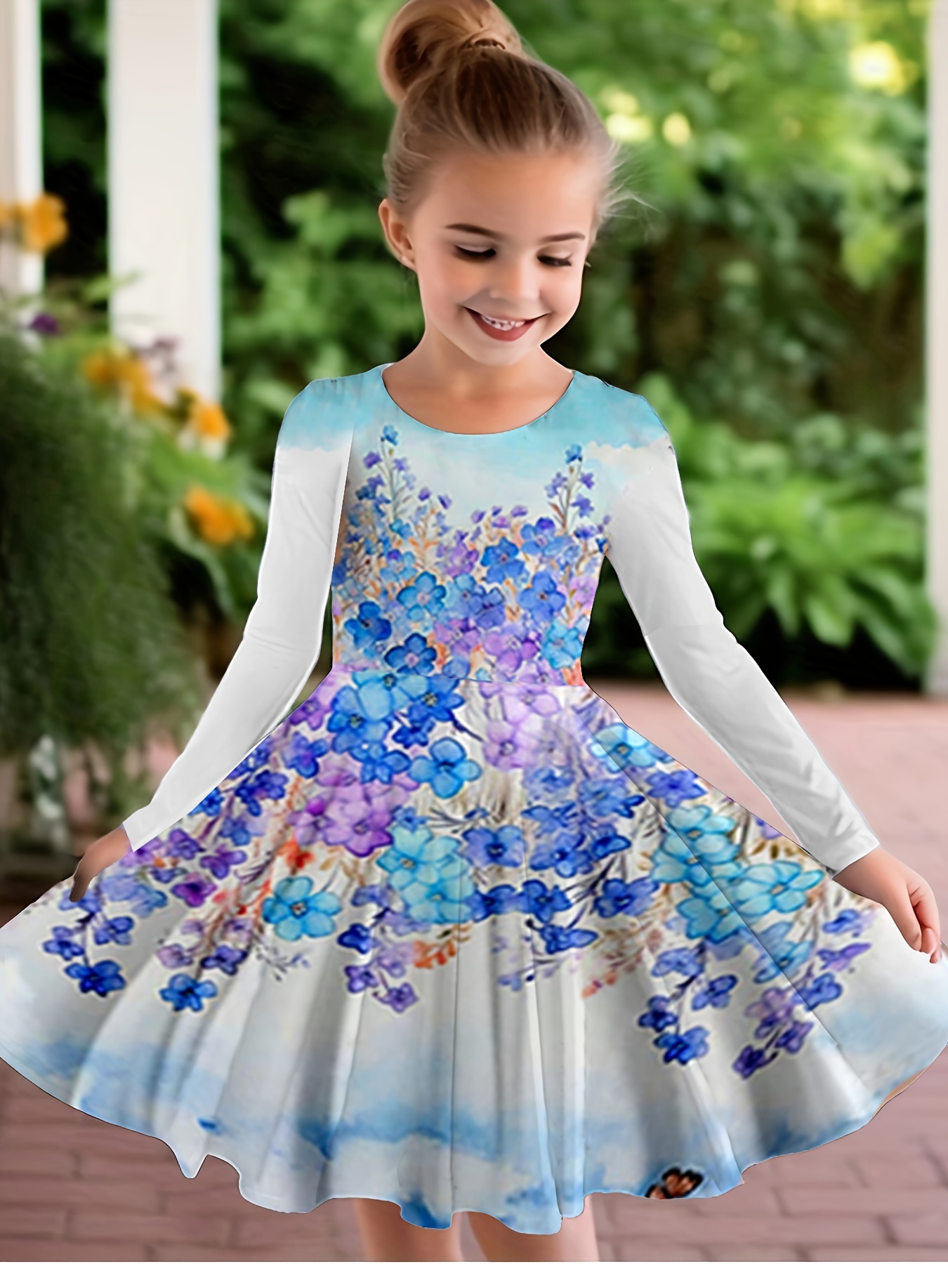 princess polly baby blue dress Angel Maternity Avery Baby Shower Smock Dress in Blue