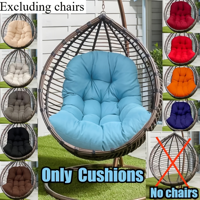 Hängesessel Kissen Schwarz - Waschbare Sitzauflage Für Hängestuhl