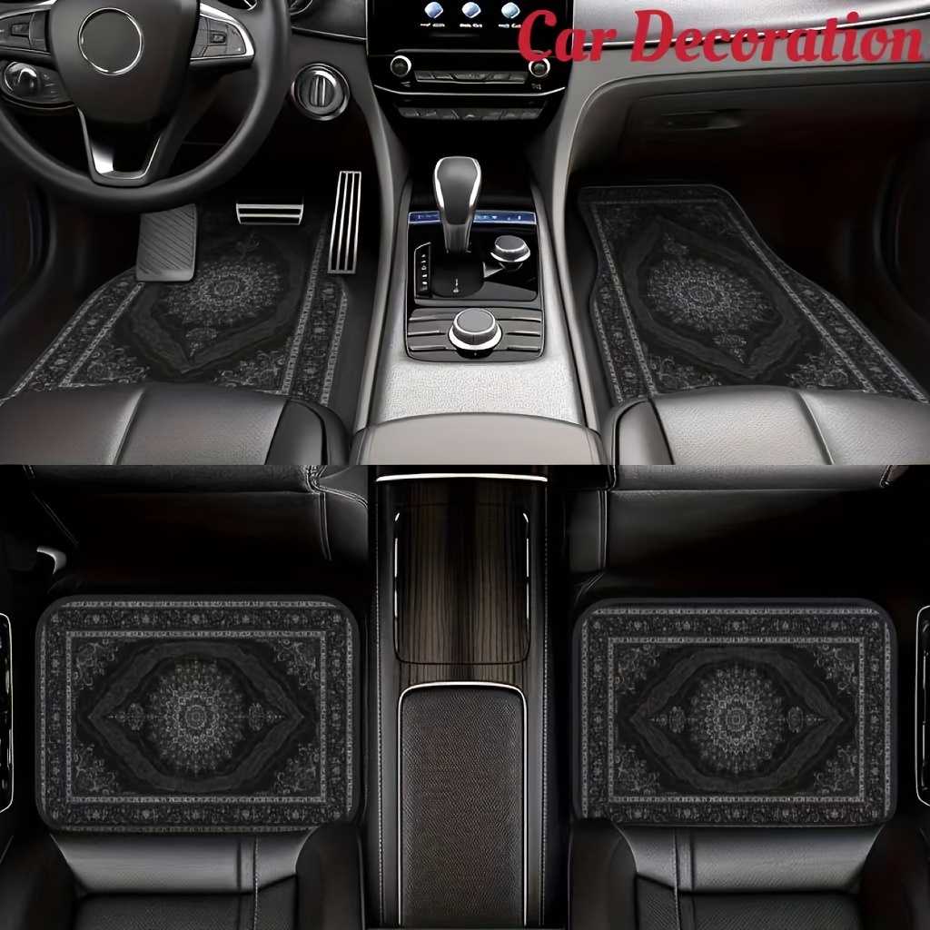 

4pcs Luxury European-style Car Floor Mats For Cars And Suvs - Christmas Perfect Gift For Men And Women