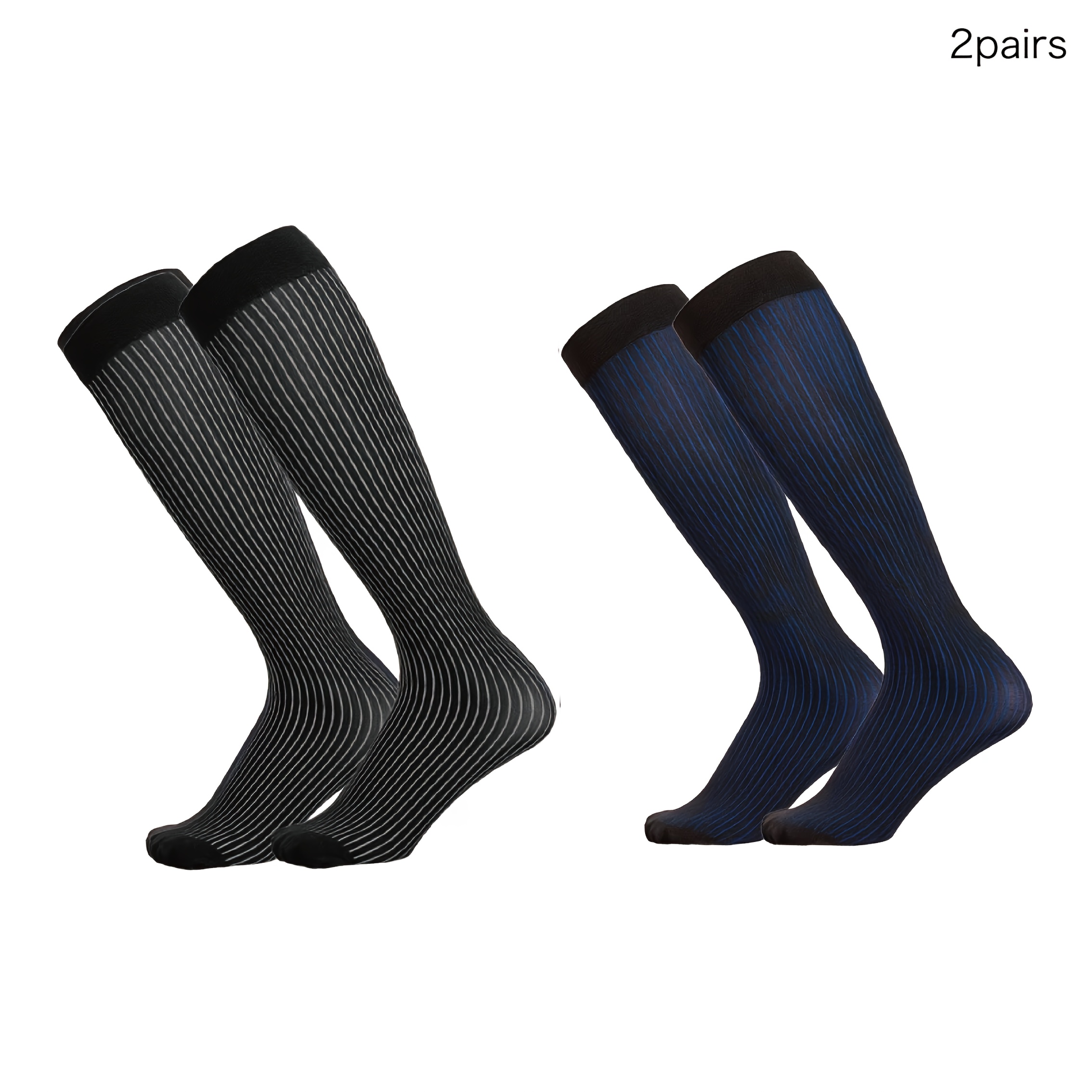 TEMU 1/ Men's Thick Suit Socks Men's Striped Suit Socks Can Wear Men's Business Socks Men's Fashion Socks Men's Striped Socks