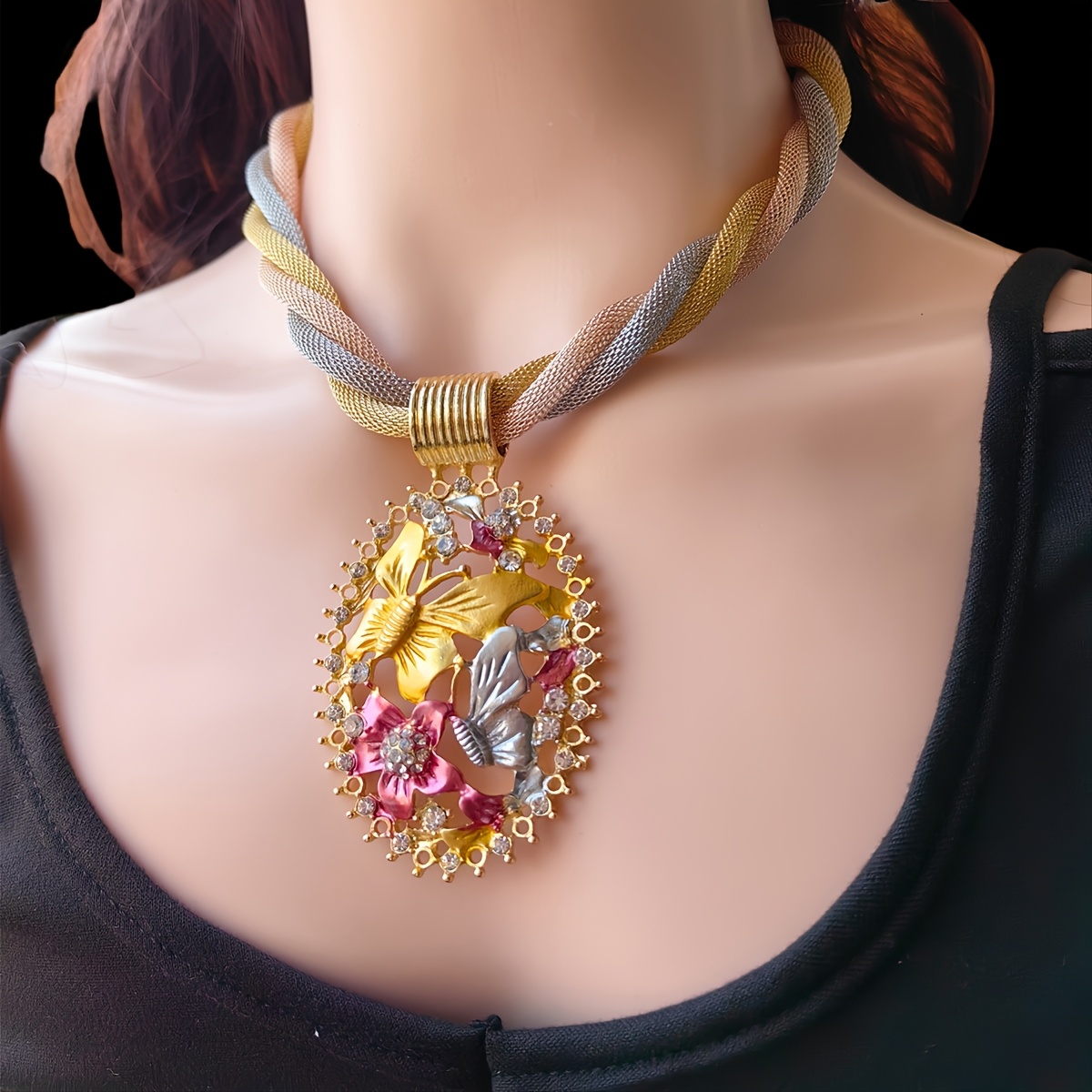Women's Jewelry Set Necklace Earrings Ring Bracelet Wedding Accessories