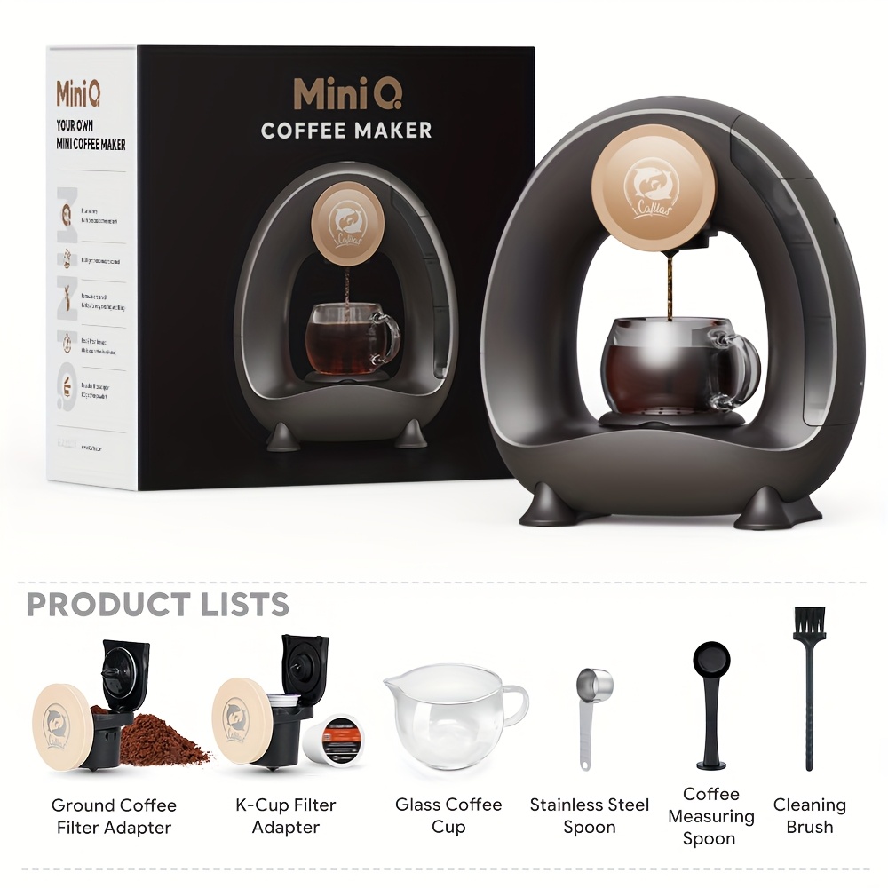 2 in 1 single serve coffee maker compatible k cup ground - Temu