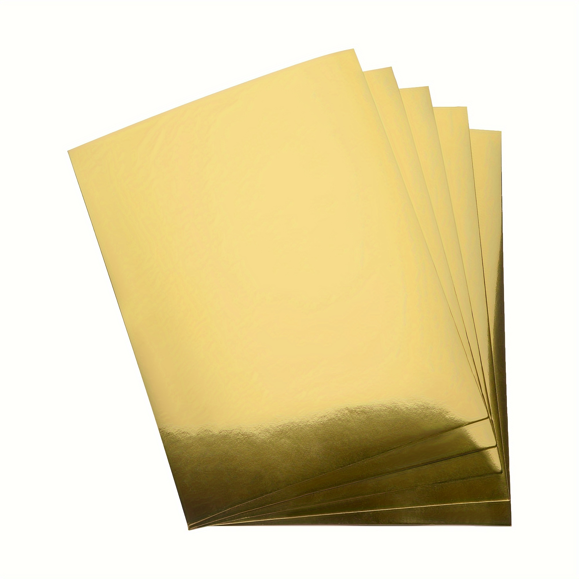 

10-pack A4 Metallic Card Stock Sheets - Gold And Silver Paper For Crafting, Invitations, Office Supplies - Single Side, Shimmering Finish