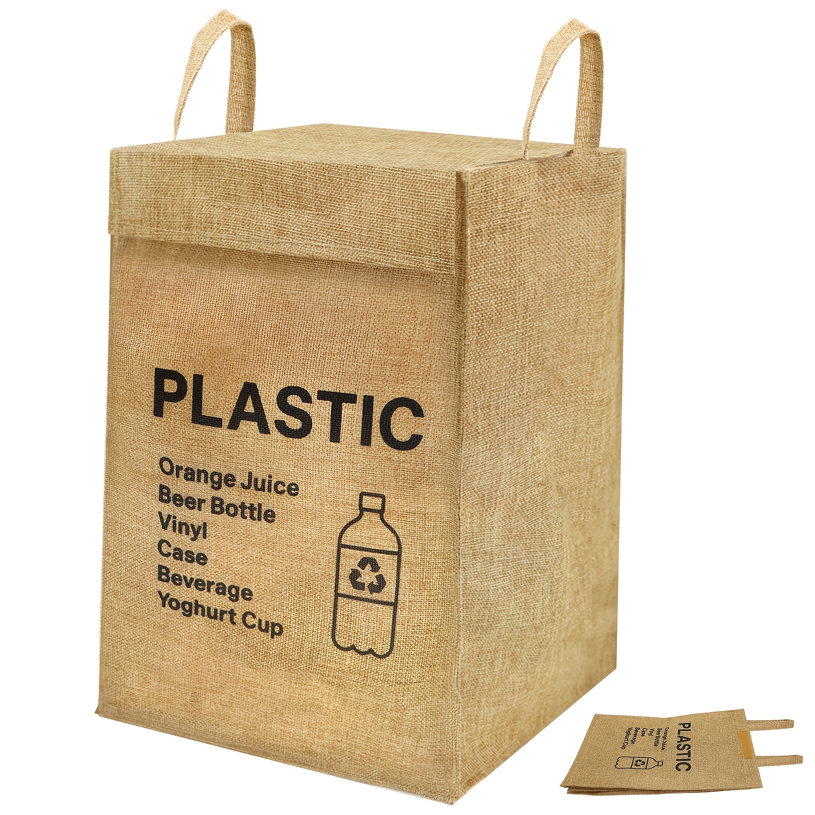 TEMU Poubelle de à bouteille avec couvercle - Sacs de pour cuisine, extérieur, commercial - pliable encombrante, tri des déchets pour utilisation