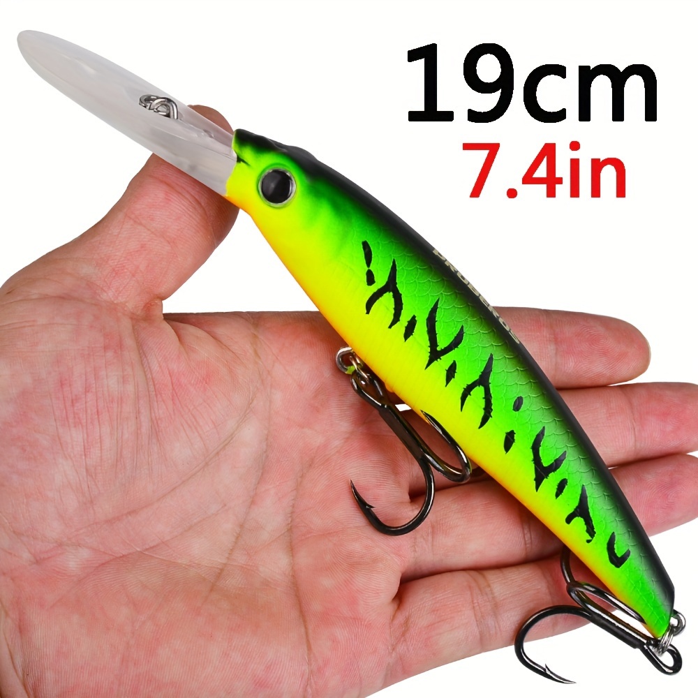 

Proberos Premium Floating Minnow Fishing Lure - 190mm, 54g, Long Casting & Trolling Wobbler For Saltwater - In 5 Colors