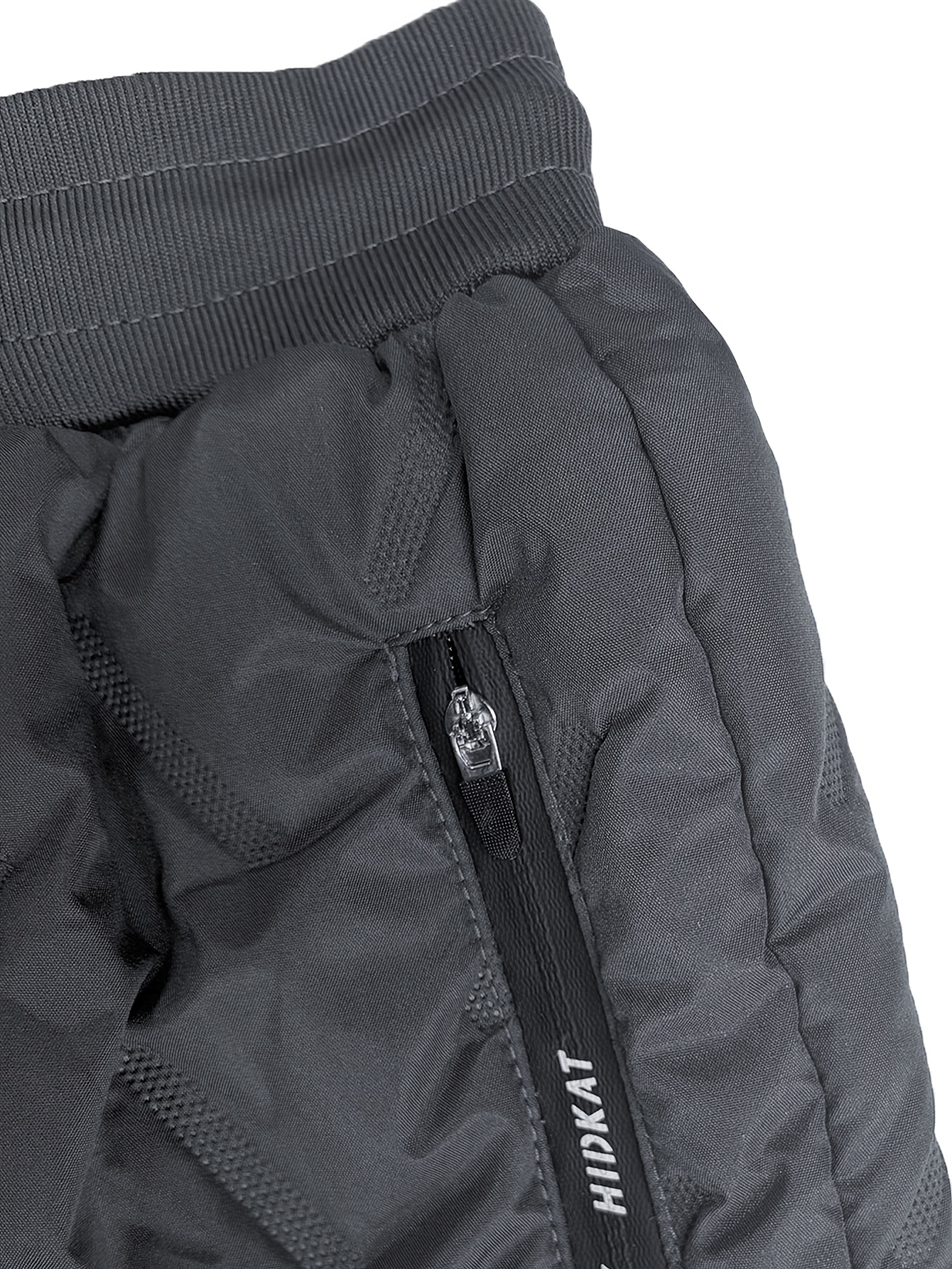 Men's Fleece-Lined Cargo Snow Pants with Multiple Pockets