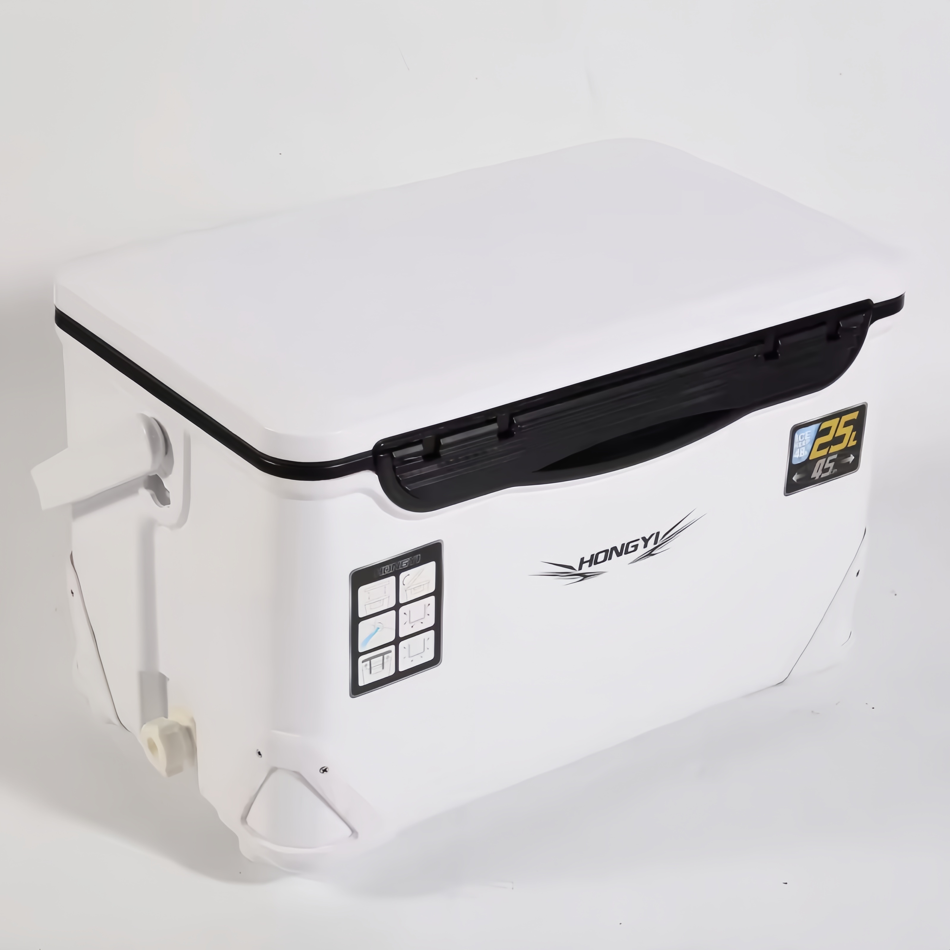 [Portable Camping Refrigerator] Portable Refrigerator Insulation Box - Outdoor Camping Ice Bucket with Ice Cubes