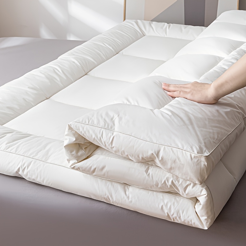 Luxury Middle Eastern Mattress Topper - Super Soft Cooling Polyester Fabric, No Power Needed, Durable & Easy-Clean for Weddings, Hotels, Dorms, Tatami & Guest Rooms