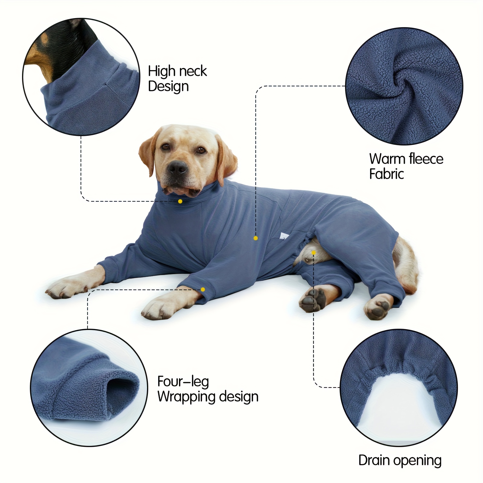 thermal winter dog sweater medium large xl breeds cozy - Temu