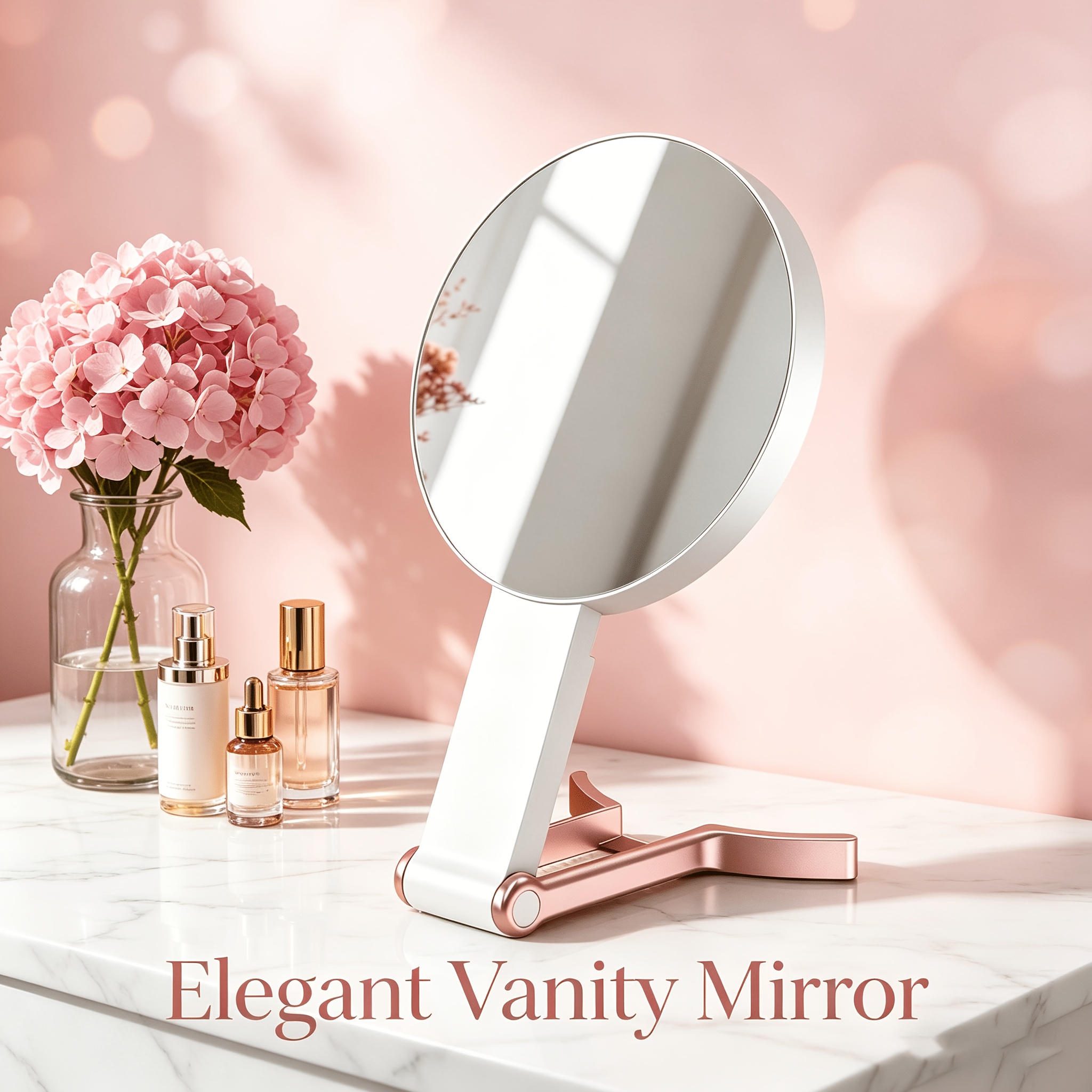 3-In-1 Multi-Use Makeup Mirror, Foldable Vanity Mirror