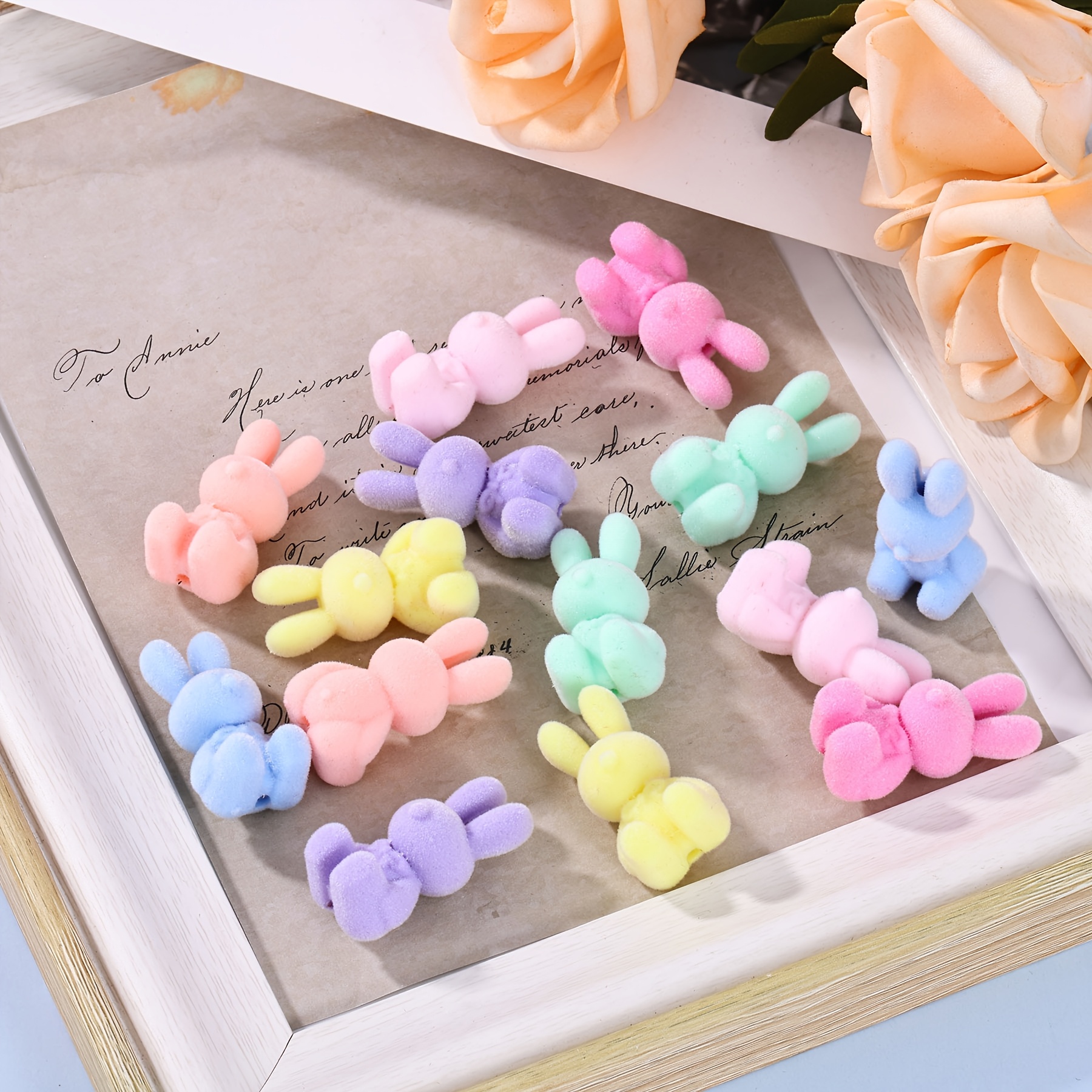 

10pcs Pastel Acrylic Bunny Beads, Mixed Colors Cartoon Rabbit Charms For Making - Bracelets & Necklaces Crafting Accessories, Necklace Charms|plush Bead |soft Texture Beads, Charms For Jewelry Making