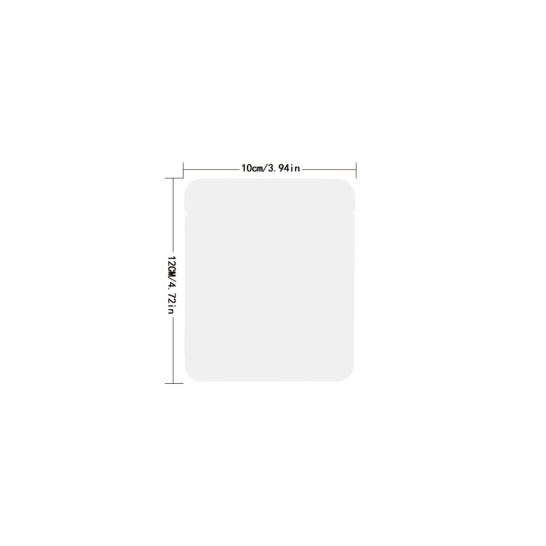 TEMU Spot Wholesale 100 White Paper Foil Packaging Bags Hanging Ear Bags Self-sealing Bags Outer White Paper Used To Print Logo Disposable Small