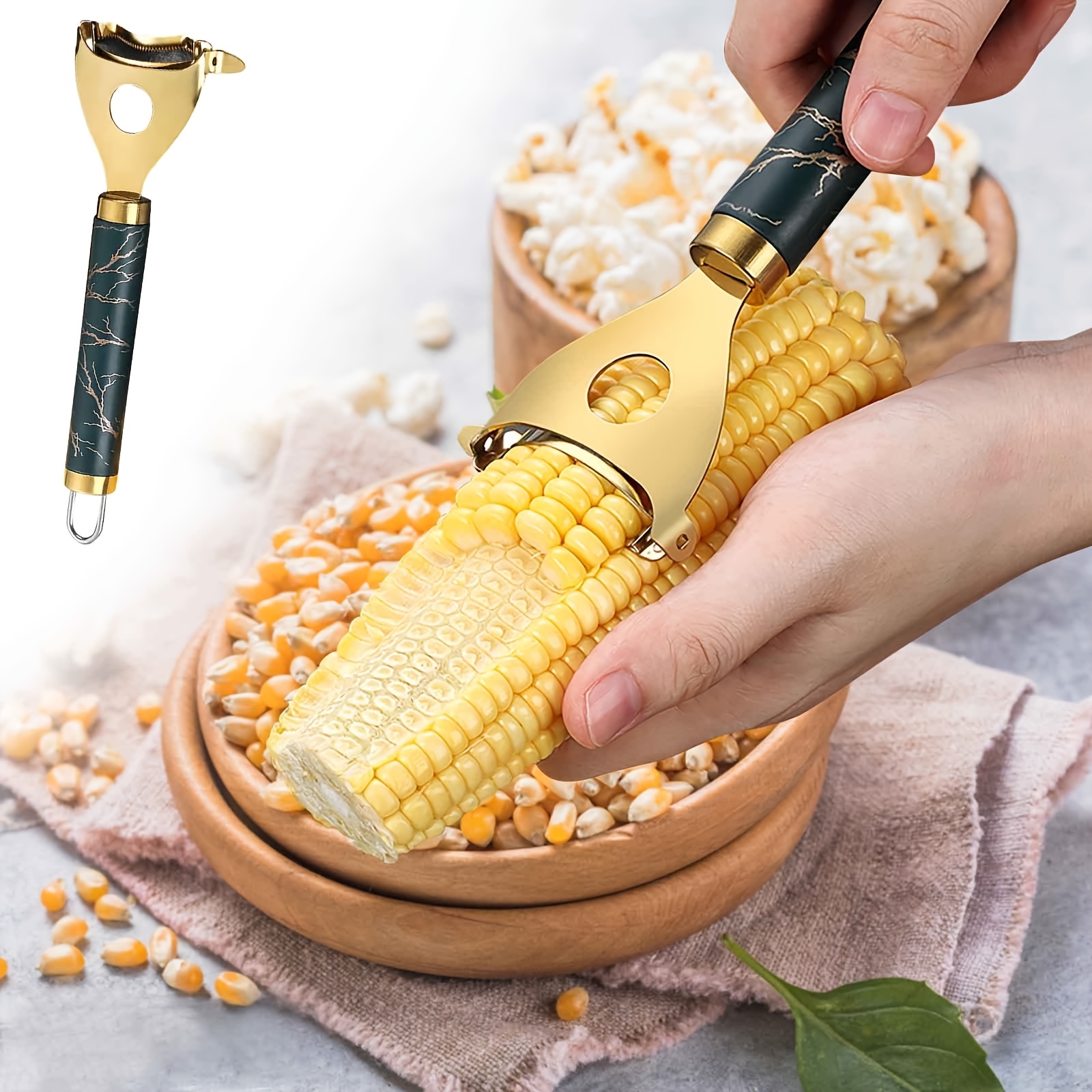 

Stainless Steel Corn Peeler - Reusable, Multi-functional Kitchen Tool For Stripping & Vegetable Prep, Food-grade, Corn Cob Peeler