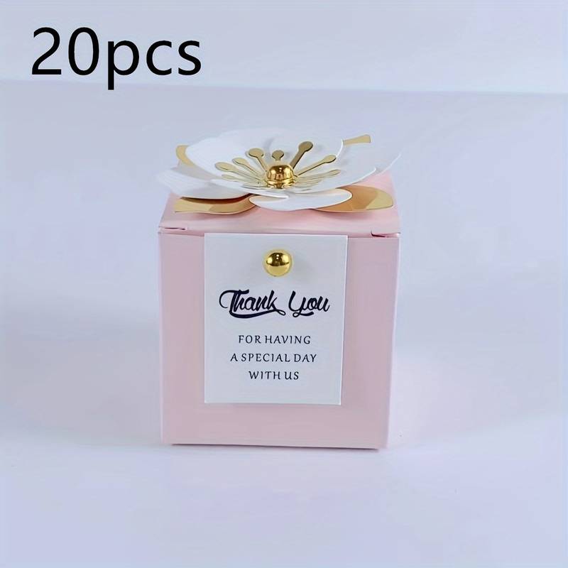 6 Scatole Porta Confetti Metalliche Per Matrimonio - Romantiche Con Nastro Rosa - 12x8x3,5 Cm - Vuote Per Caramelle E Cioccolatini