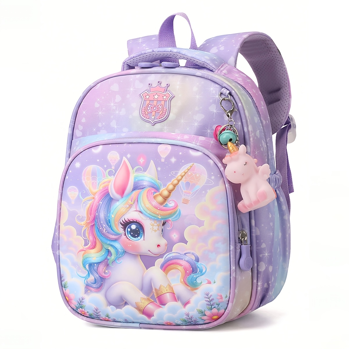 TEMU Cute Printed Backpack New Cartoon Pony Unicorn Student Schoolbag Fashionable Schoolbag, For Teenager, For Teenager