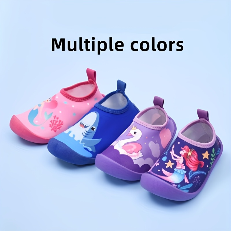 Cituo ' Quick-Dry Beach Water Shoes with Mermaid & Starfish Design - Non-Slip TPR Sole, Breathable Slip-On Aquatic Footwear for &, Lightweight Swimming Shoes for Pool, Lake, Sandy Shores (Unisex)