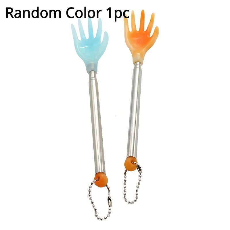 Random Color Retractable Back Scratcher - Portable Multi-functional Full Body Tool, Compact And Portable 4-section Retractable Scratcher
