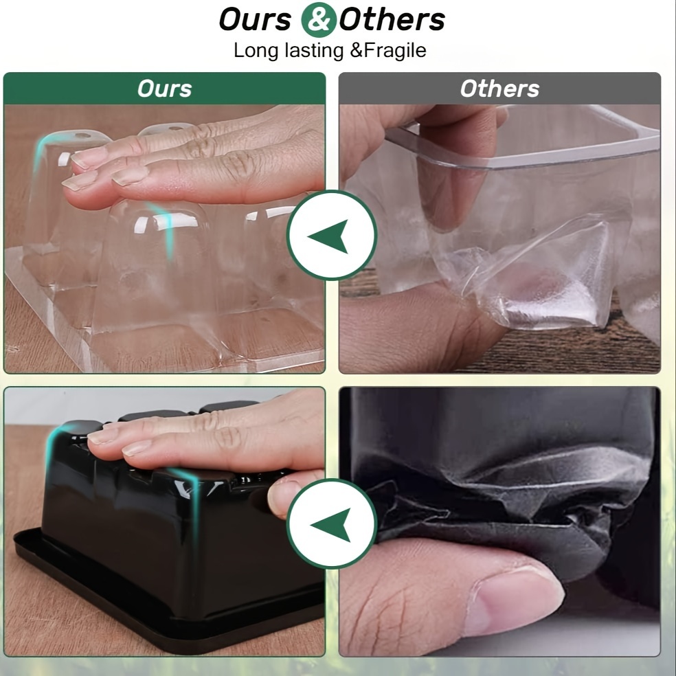 Seed Starter Tray Seedling Kits plant Starter Kit Adjustable Temu New