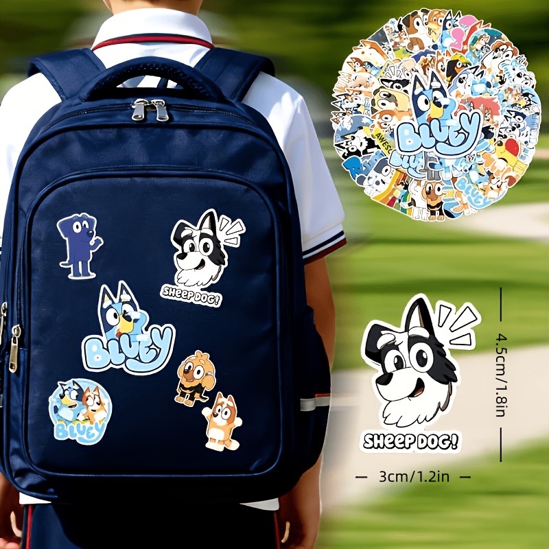 Image of Offers 50 Cute Cartoon Stickers, Including Adorable Dog Stickers. Are High-quality Cartoon Stickers Suitable For Such As Bicycles, Skateboards, And Notebooks.