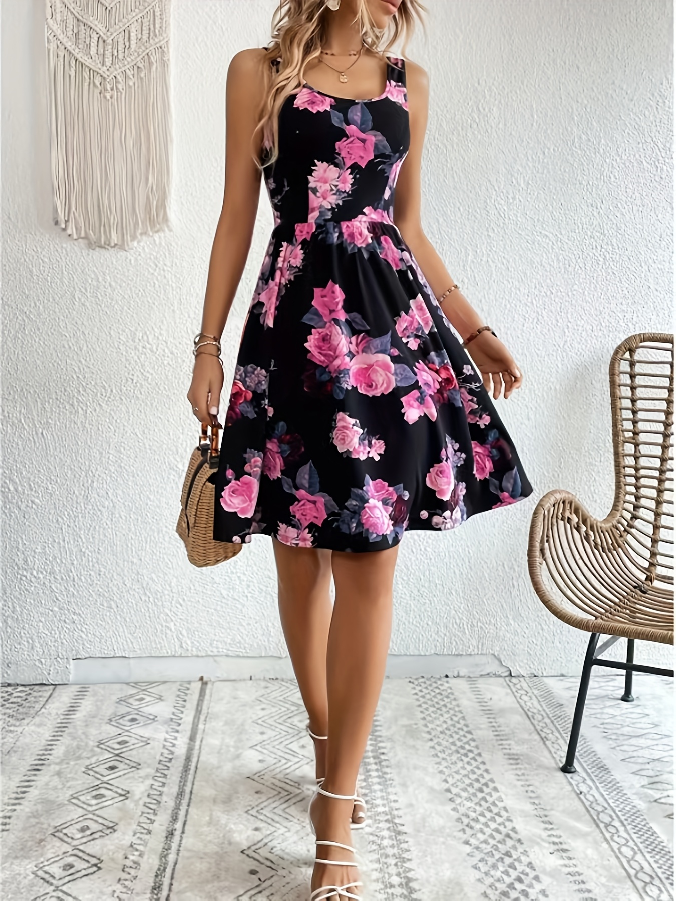 black dress newborn ANDEE MINI DRESS main image 1