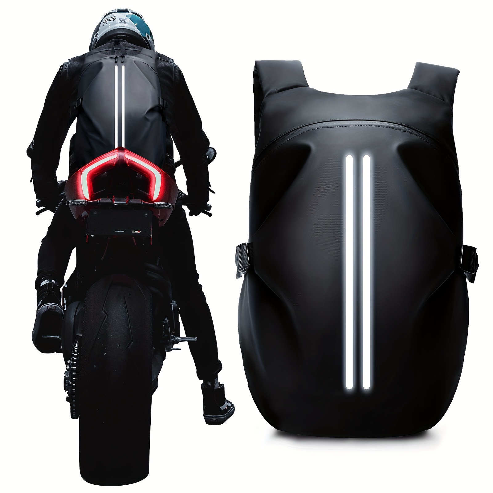 

Sisea Casque de Motocyclette Sac à Dos, Grande Sac à Épaule , en Imperméable, , Fermeture Éclair, Hommes et