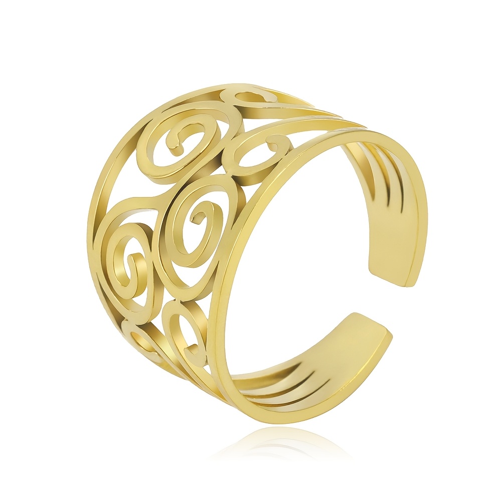 Stylish Open Ring Crafted from High-Quality Stainless Steel