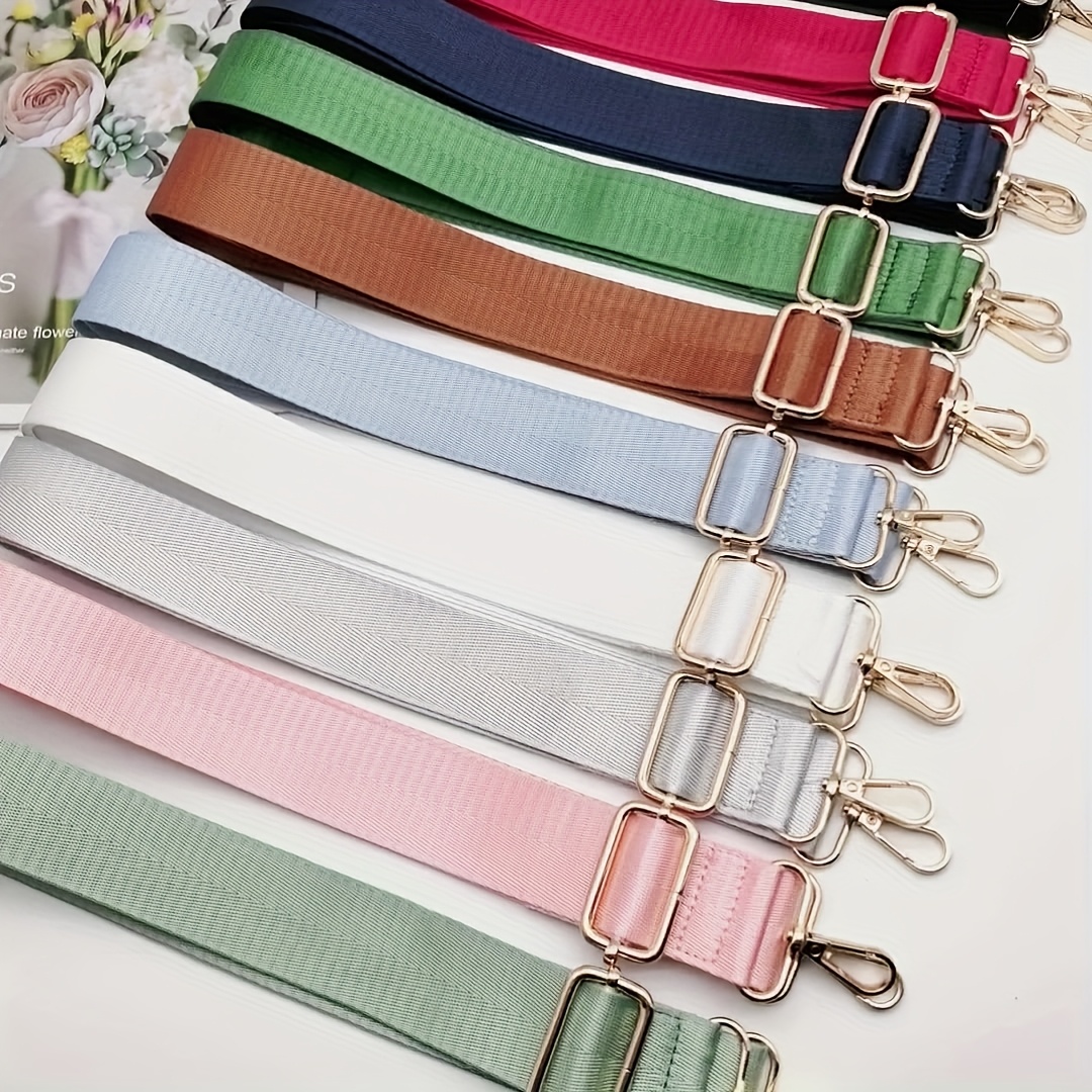 E-shop 10 Stück/Set Vielseitige Verstellbare Nylon Einfarbige Webing Schultergurt Geldbörsenherstellung Ersatz Einzelner Schulter Crossbody Damen