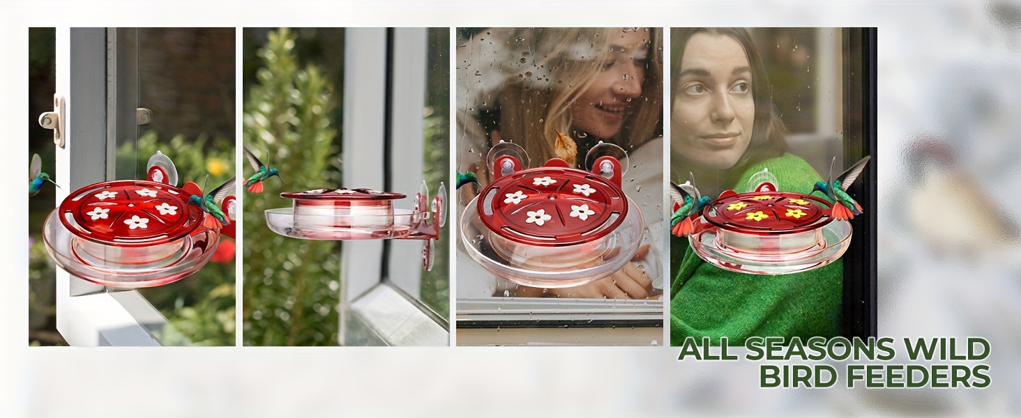 Deluxe 8 Oz Window Hummingbird Feeder 2 Pack - Secure, Bee-Proof with Ant Moat & Strong Suction Cups 7 6ec4dbcd 92a9 4719 b335 325ddfd6f394