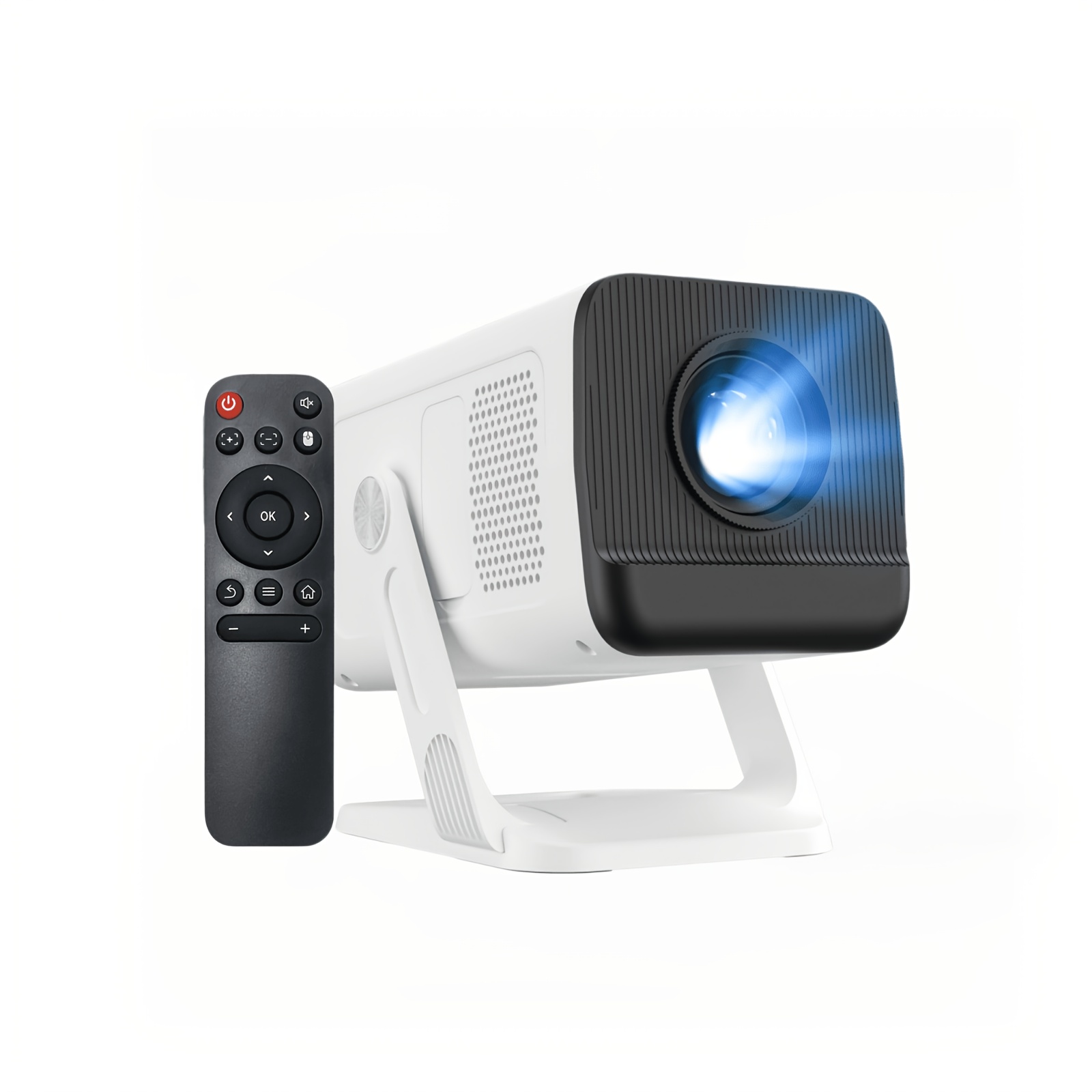 Image of Tv Smart Projector, 4k Licensed Apps Mini Projector With Wifi 6 And Wireless 5.4, Auto Keystone Screen Fit, 270° Rotatable Projector For Home Theater Autumn, Halloween Gifts, Christmas Gifts Wemi