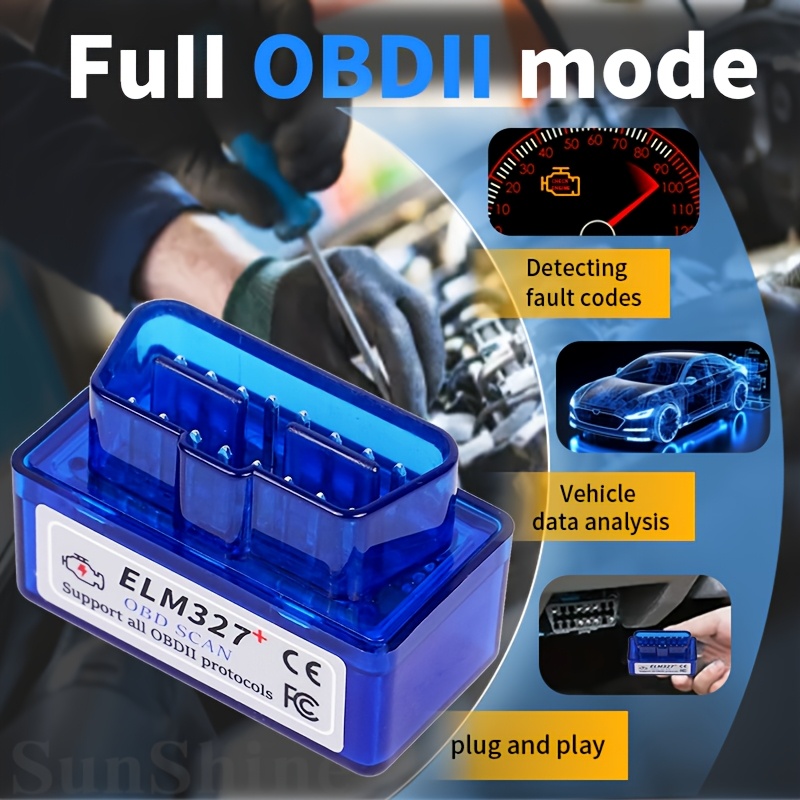 TEMU Wireless Car Fault Code Reader - Wireless-compatible, Full Obd1 Mode Scanner For & Ios, Advanced Diagnostic With Data And Emissions Tests, No Battery Required
