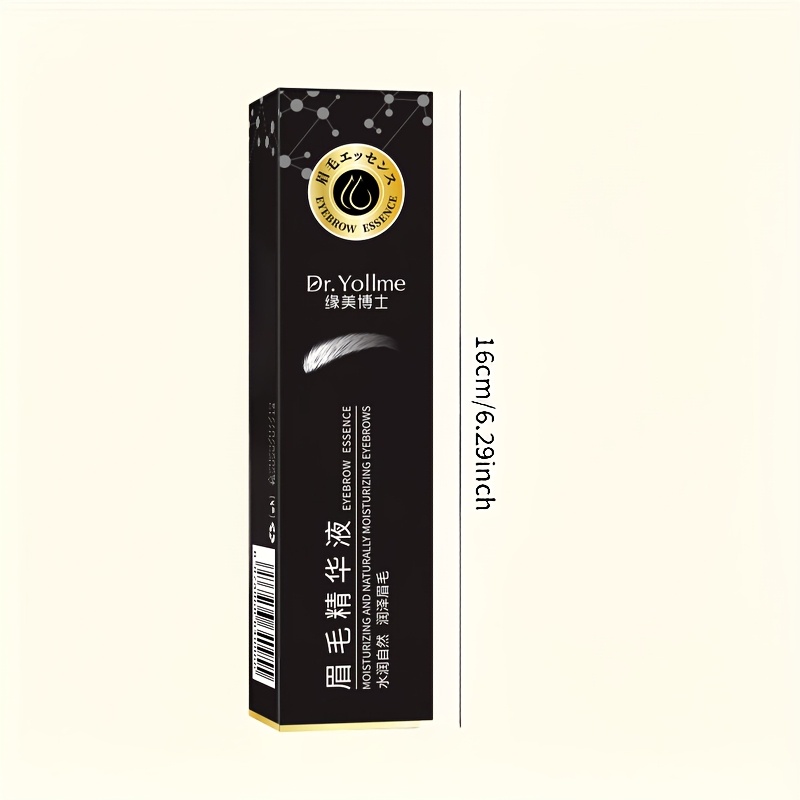 Eyebrow Nourishing Essence, Thickening and Lengthening Eyelash Serum for Sparse or Broken Brows - Unisex Formula with Natural Ingredients to Promote Growth. Waterproof & Long-Lasting Wild Brow Enhancer that Adds Length/Volume in a Low Allergy Risk Design (Fragrance Free). Suitable Even Sensitive Light Beige